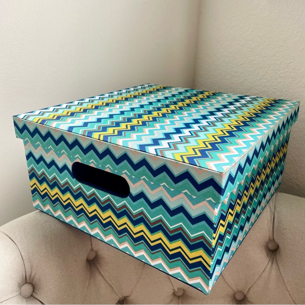 💚 New Missoni X Target storage box bin with lid and handle